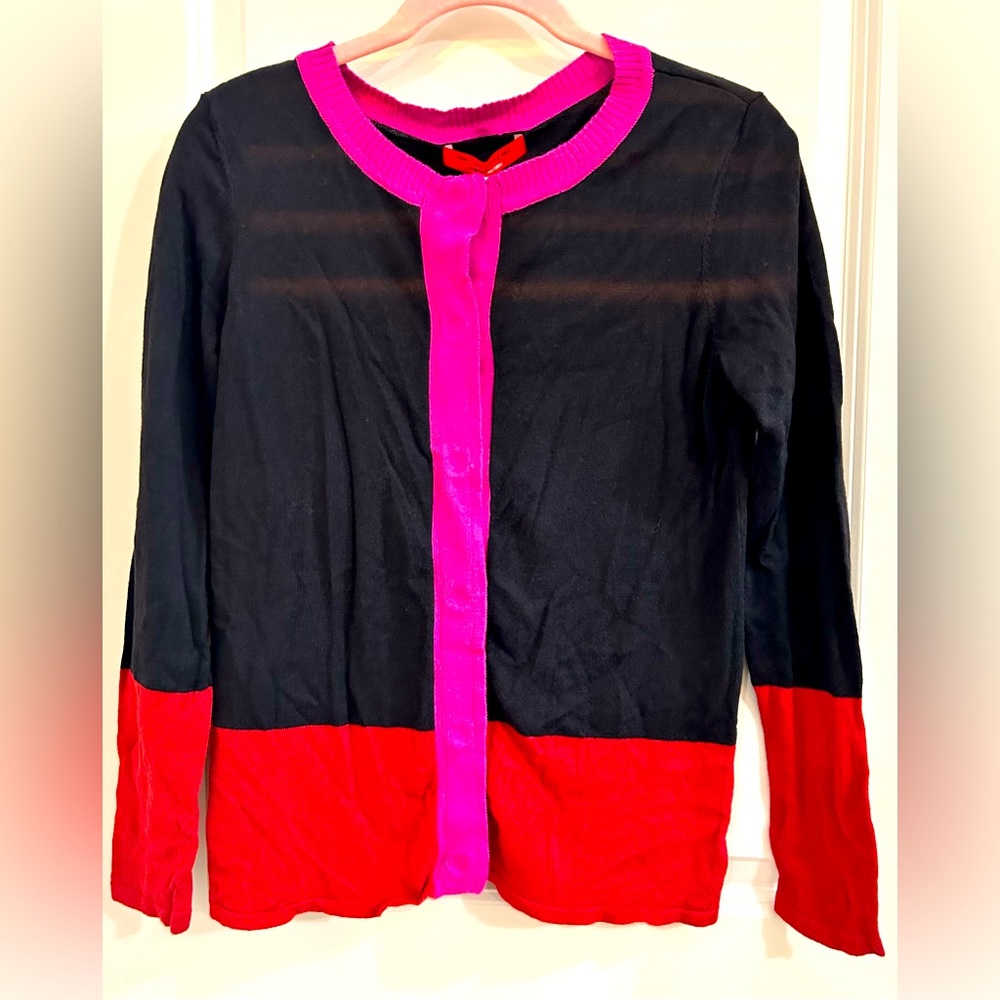 Narciso Rodriguez for Design Nation Color Block Cardigan XS NWT